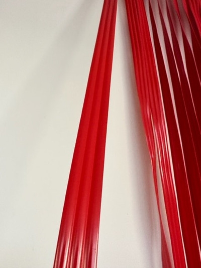 Red PVC Strip Screen